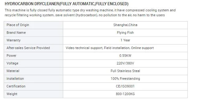 Dry Cleaning Equipment, Dry-Clean, Full Automatic Dry Cleaner