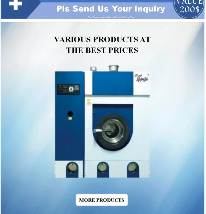 Industrial Used Dry Cleaner Machine, Industrial Used Commercial Dry Cleaned. Hotel Dry Cleaner